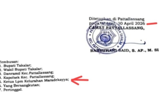 Diduga Langgar Prosedur dan Administrasi, Pemberhentian Kepala Lingkungan di Kelurahan Pappa Takalar Tuai Sorotan