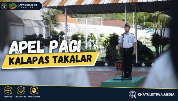 Pimpin Apel Pagi, Kalapas Takalar Andi Gunawan Tekankan Semangat Melayani