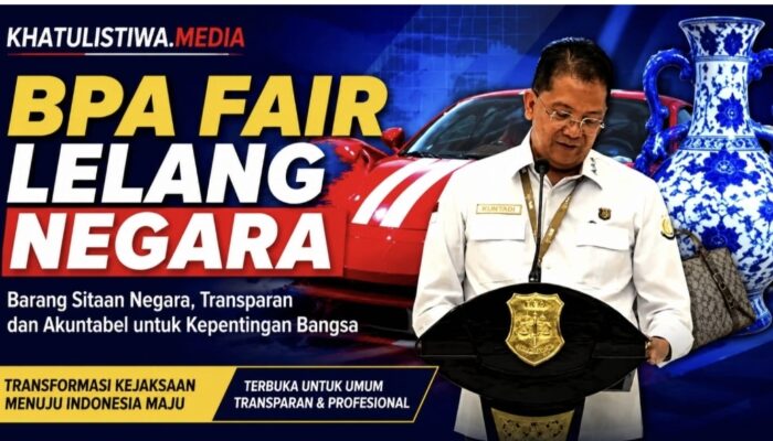 Kejaksaan Agung Republik Indonesia Percepat Lelang Aset, Cegah Barang Bukti Rusak dan Mengendap