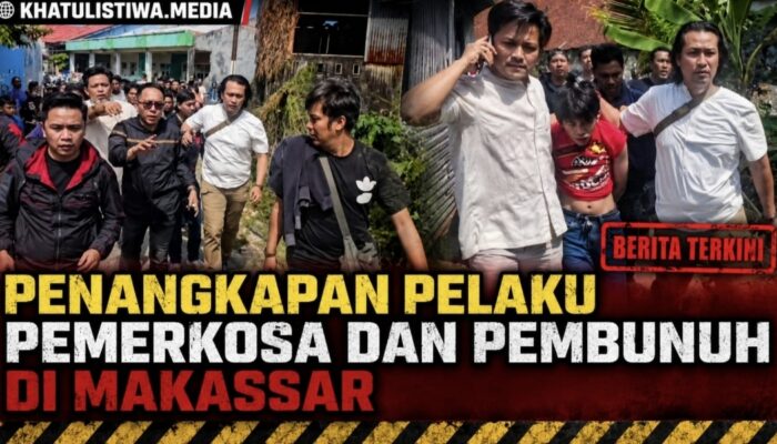 Polisi Bentuk Barikade Ketat Saat Tangkap Terduga Pemerkosa dan Pembunuh Bocah 12 Tahun di Makassar
