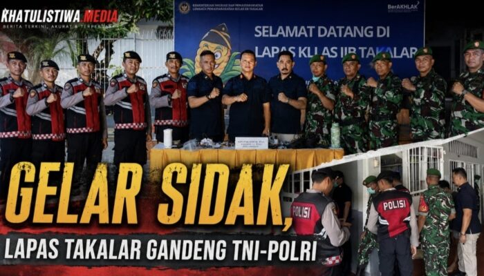 Perkuat Keamanan, Lapas Takalar Gandeng TNI-Polri Sisir Hunian Napi