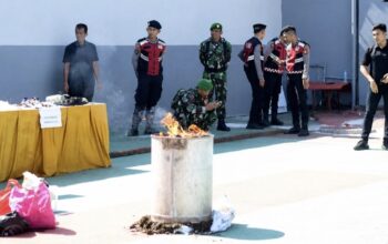 Lapas Takalar Musnahkan Barang Sitaan Hasil Sidak