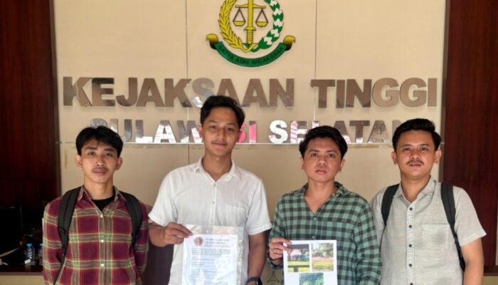 CLAT Resmi Laporkan Dugaan Penyimpangan Dana Hibah Lapangan Sa’dan ke Kejati Sulsel, Nilai BPK Kurang Responsif