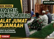 Personel Koramil 1426-05/Marbo Laksanakan Sholat Subuh Berjamaah Keliling Bersama Masyarakat