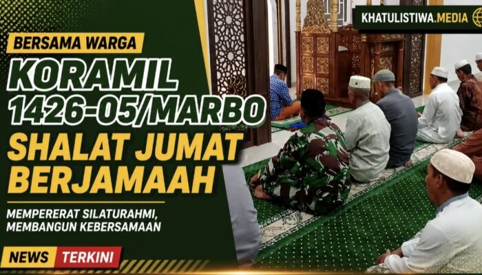 Personel Koramil 1426-05/Marbo Laksanakan Sholat Subuh Berjamaah Keliling Bersama Masyarakat
