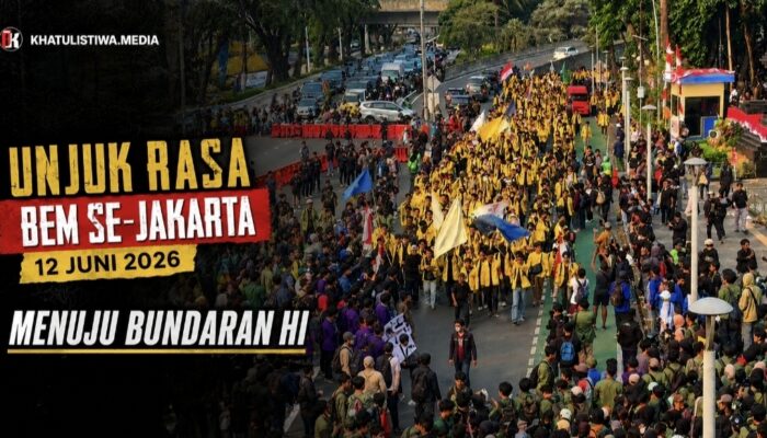 Ribuan Mahasiswa Kepung Bundaran HI, BEM Jabodetabek Bawa Tuntutan Keras ke Pemerintah