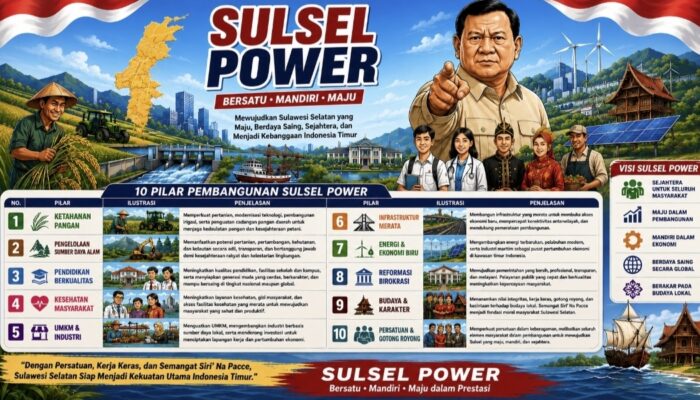 Sulsel Power Dinilai Jadi Motor Percepatan Pembangunan, Perkuat Dukungan untuk Indonesia Maju