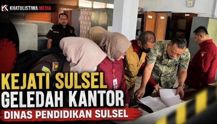 Kejati Sulsel Geledah Dinas Pendidikan, Dugaan Korupsi Bookless Library Masuk Babak Baru