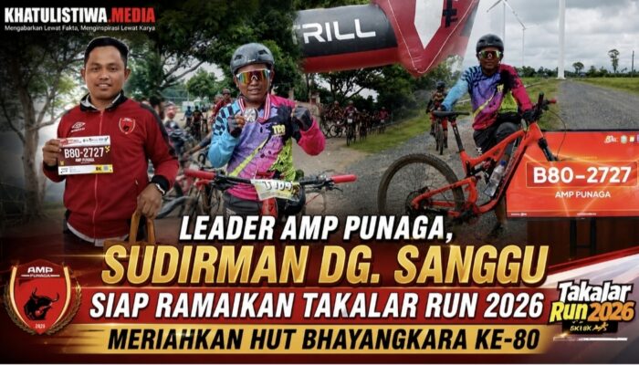 Leader AMP Punaga, Sudirman Dg. Sanggu Siap Ramaikan Takalar Run 2026 Meriahkan HUT Bhayangkara ke-80