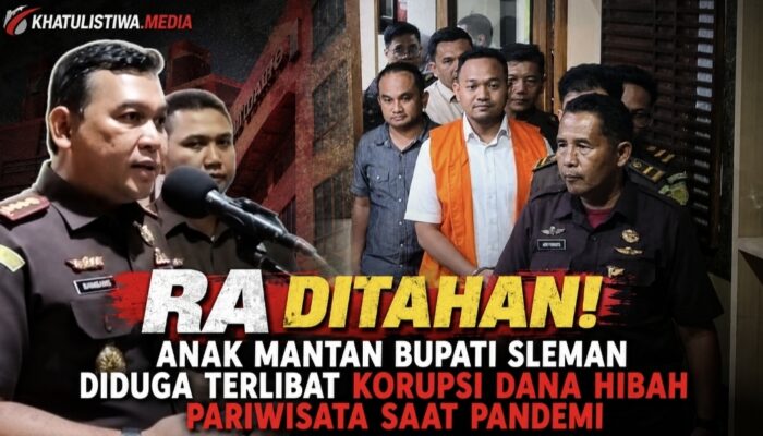 Anak Mantan Bupati Sleman Ditahan Kejari, Pengembangan Kasus Hibah Pariwisata Ungkap Dugaan Kerugian Rp10,9 Miliar