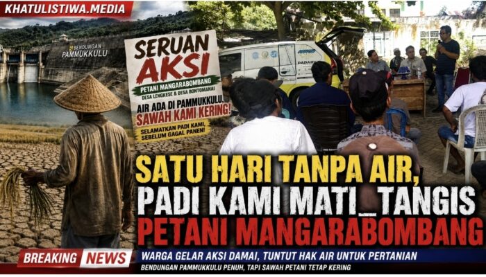 Wakil Bupati Takalar Janji Carikan Solusi, Petani Mangarabombang Minta Air Irigasi Segera Dialirkan: Satu Hari Tanpa Air, Padi Kami Mati