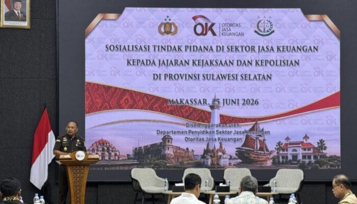 Wakajati Sulsel Hadiri Sosialisasi Penanganan Tindak Pidana Sektor Keuangan OJK