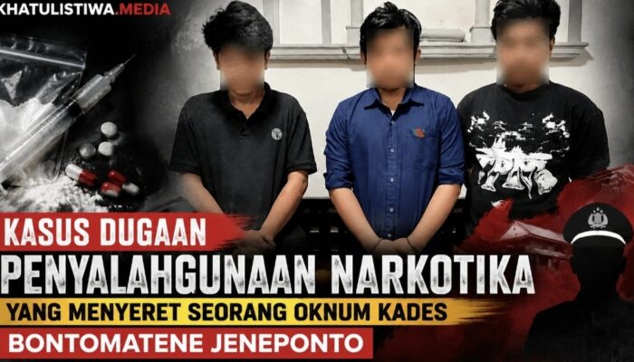Kasus Dugaan Sabu Seret Oknum Kades Bontomatene, Dinas PMD Jeneponto Tunggu Kepastian Status Tersangka