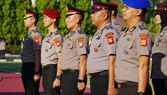 Kapolda Sulsel Pimpin Upacara Laporan Kenaikan Pangkat Personel Polri dan PNS Polri Periode 1 Juli 2026