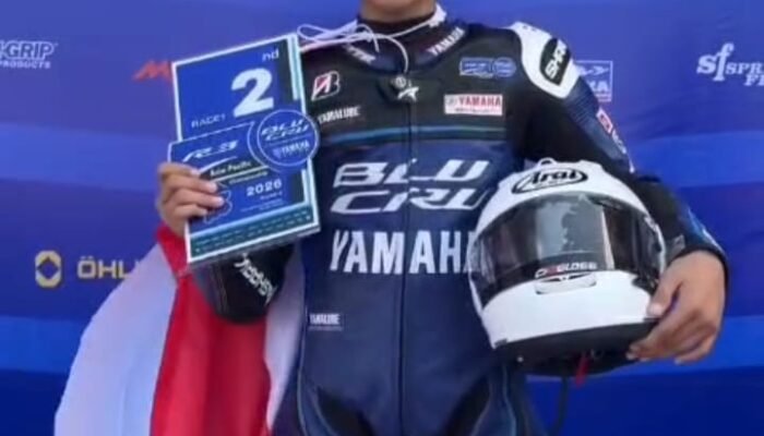 Siswa Baru SMKS YAPTA Takalar, Ukir Prestasi, Juara Ke Dua Race 1 R3 BLU CRU Asia Pasifik Championship