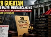 MK Hadapi Banjir Gugatan, 29 Uji Materi Sentuh UU TNI, Polri, Pemilu, Desa hingga Narkotika