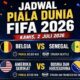 Dua Laga Penentuan! Belgia vs Senegal dan AS vs Bosnia Berebut Tiket 16 Besar Piala Dunia 2026
