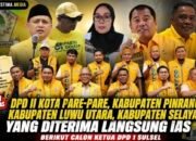 Musda Golkar Sulsel Memanas! IAS Didukung Empat DPD II. Appi, Andi Ina, Rahman Pina dan Usman Marham Siap Bertarung