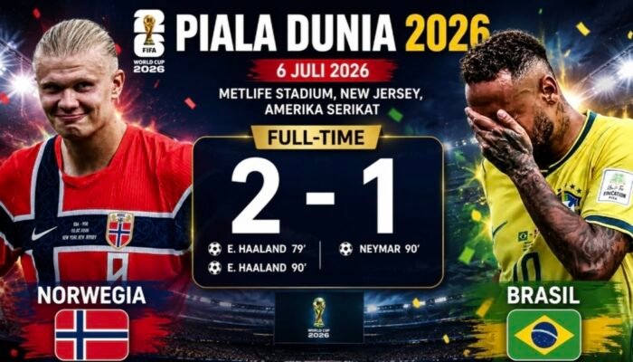 Haaland Bungkam Brasil! Brace Sang Predator Antar Norwegia ke Perempat Final, Gol Neymar Tak Selamatkan Selecao