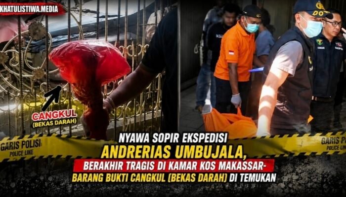 Sopir Ekspedisi Tewas Bersimbah Darah di Kamar Kos Makassar, Polisi Temukan Cangkul Berlumuran Darah