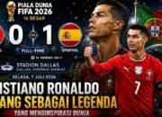 Spanyol Menang 1 -0, Dunia Beri Hormat untuk Cristiano Ronaldo yang Menutup Babak Bersejarah