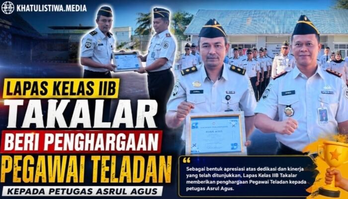 Apresiasi Kinerja, Lapas Takalar Beri Penghargaan Pegawai Teladan