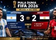 Argentina Bangkit dari Neraka! Tertinggal 0-2, Albiceleste Hancurkan Mesir 3-2 dan Lolos ke Perempat Final