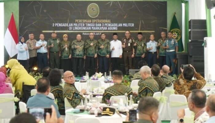 Kajati Sulsel Hadiri Peresmian Lima Pengadilan Militer Baru, MA Perkuat Akses Keadilan di Indonesia Timur