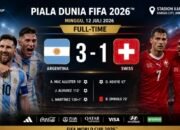 Argentina Melaju ke Semifinal! Taklukkan Swiss 3-1 Lewat Drama Extra Time