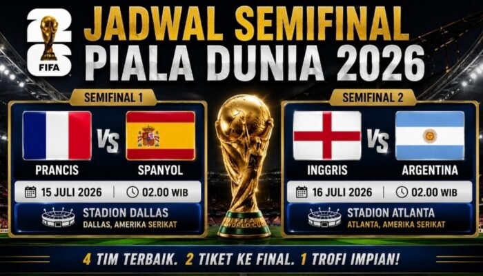 Tak Ada Laga Hari Ini, Semifinal Piala Dunia 2026 Siap Membara: Prancis Hadapi Spanyol, Inggris Bentrok Argentina