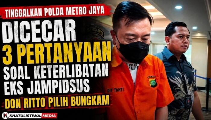 Wartawan Cecar Don Ritto dengan 3 Pertanyaan Kunci, Tak Sepatah Kata Pun Terucap terkait Hubunganya Dengan Eks Jampidsus F