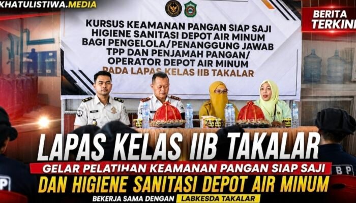 Lapas Takalar Gandeng Dinkes dan Labkesda, Cetak Warga Binaan Terampil di Bidang Keamanan Pangan