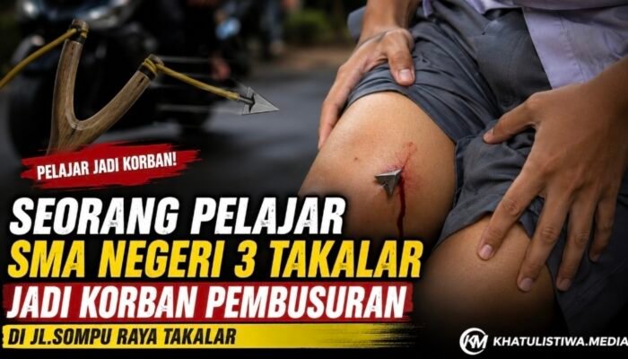 Brutal! Siswa Baru SMA Negeri 3 Takalar Dibedil Busur Saat Pulang Sekolah