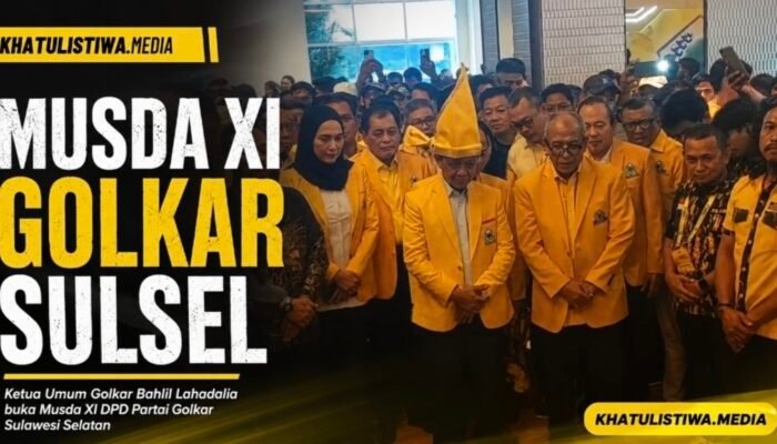 Ketum Golkar Bahlil Lahadalia Buka Musda XI Golkar Sulsel