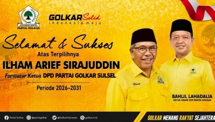 Sah! IAS Terpilih Pimpin Golkar Sulsel, Resmi Nahkodai DPD I
