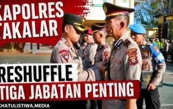 AKP Nursanti Resmi Jabat Kasat Lantas Polres Takalar, IPTU A. Izullah Pimpin Polsek Mapsu, Sumarwan Nahkodai Polsek Pattallassang