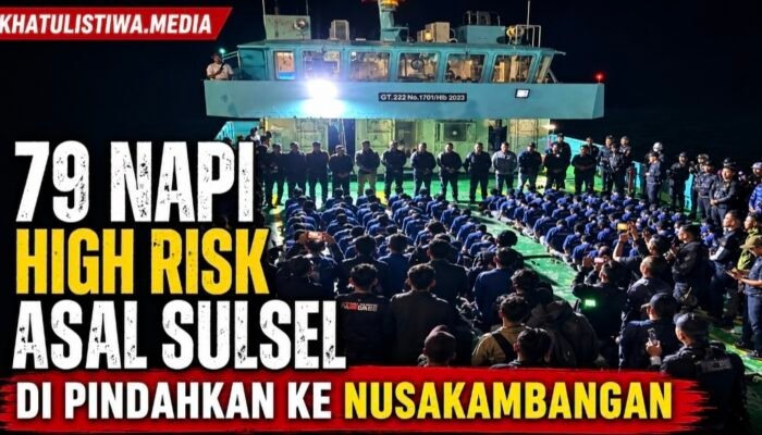 79 Narapidana Risiko Tinggi Asal Sulawesi Selatan Resmi Tiba di Nusakambangan, Dikawal Ketat Selama Perjalanan
