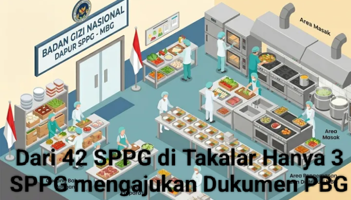 Dari 42 SPPG di Takalar Hanya 3 Bangunan Mengajukan Dukumen PBG ke Dinas PUPR