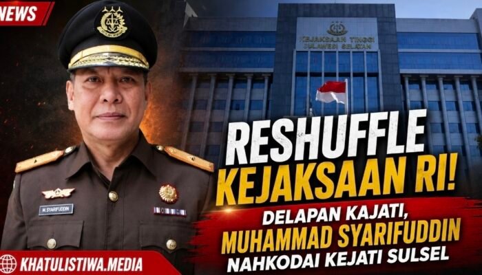 Rotasi 8 Kajati Sekaligus, Muhammad Syarifuddin Nahkodai Kejati Sulsel