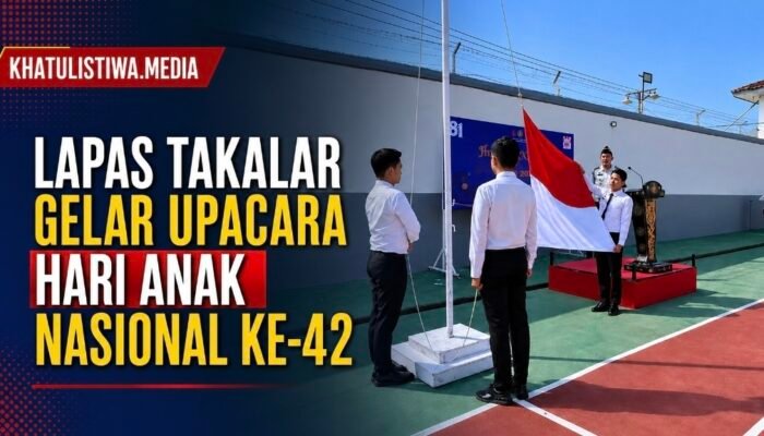 Gelar Upacara Hari Anak Nasional Ke-42, Lapas Takalar Tegaskan Komitmen Perlindungan Anak
