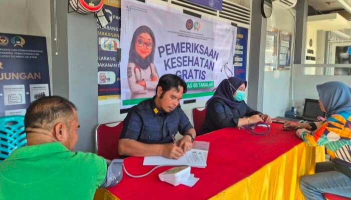 Peduli Kesehatan Masyarakat, Lapas Takalar Gelar Pemeriksaan Kesehatan Gratis