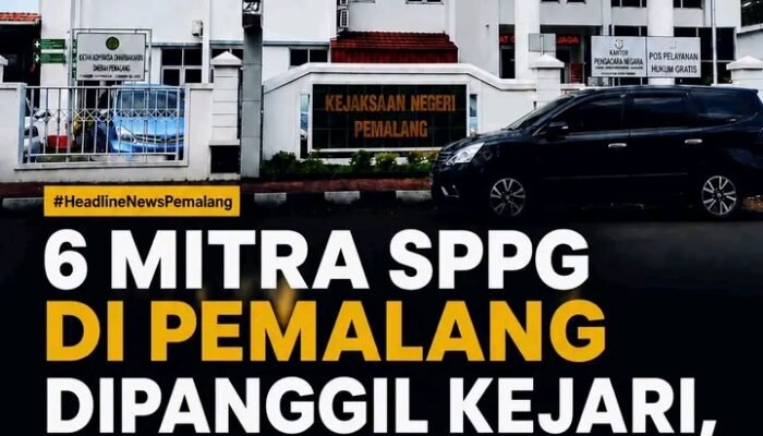 Kejaksaan Negeri Pemalang memanggil 6 mitra Satuan (SPPG di Kabupaten Pemalang. Pemanggilan dilakukan untuk klarifikasi pasca terungkapnya dugaan tindak pidana korupsipada BGN