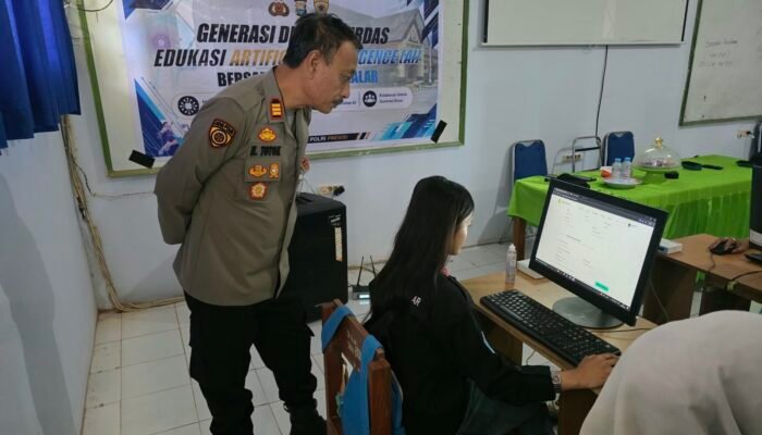 Jadi Promotor Pelajar Takalar, Polres Beri Bimbingan Khusus Untuk Memanfaatkan Teknologi AI