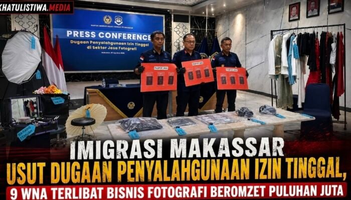 Imigrasi Makassar Amankan 9 WNA, Diduga Jalankan Bisnis Fotografi Ilegal Bermodal Izin Tinggal