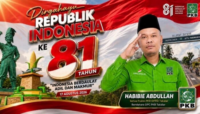 Dari Takalar, Ketua Fraksi PKB Habibie Abdullah Gaungkan Indonesia Berdaulat, Adil dan Makmur di HUT RI ke-81