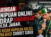 Polda Jabar Bongkar “Pancasona Family”, HMI Sentil Kinerja Subdit Siber Polda Sulsel