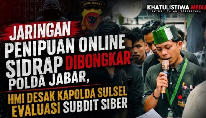 Polda Jabar Bongkar “Pancasona Family”, HMI Sentil Kinerja Subdit Siber Polda Sulsel