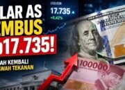 Rupiah Tertekan, Dolar AS Kembali Sentuh Rp17.735