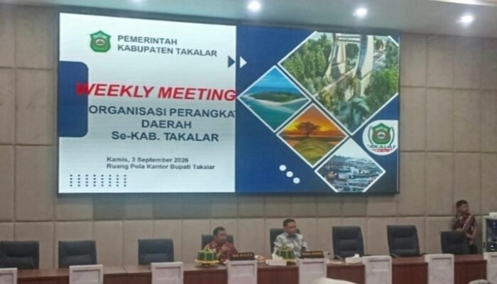 Weekly Meeting Bupati Takalar Daeng Manye Bersama Seluruh OPD, Kinerja dan Integritas Jadi Pembahasan