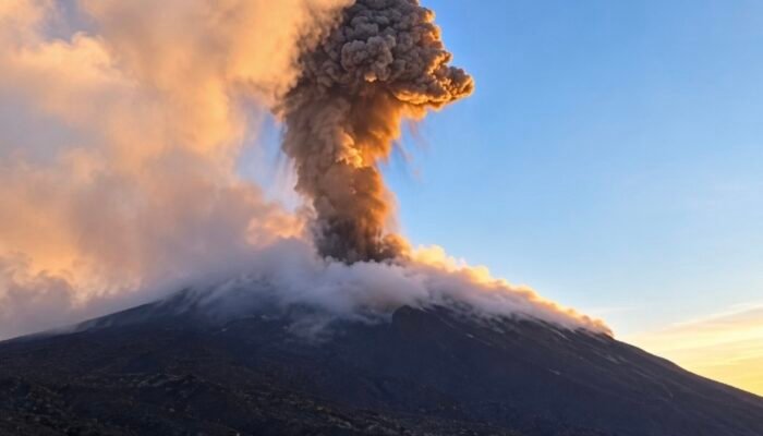 Gunung Api Ili Lewotolok NTT Kembali Erupsi, Kolom Abu Capai 600 Meter